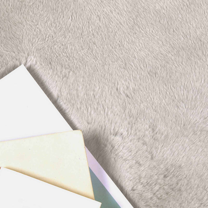 Covor din Blană Faux de Iepure Olite Bej 50 x 80 cm Poliester - WALTI WALTI