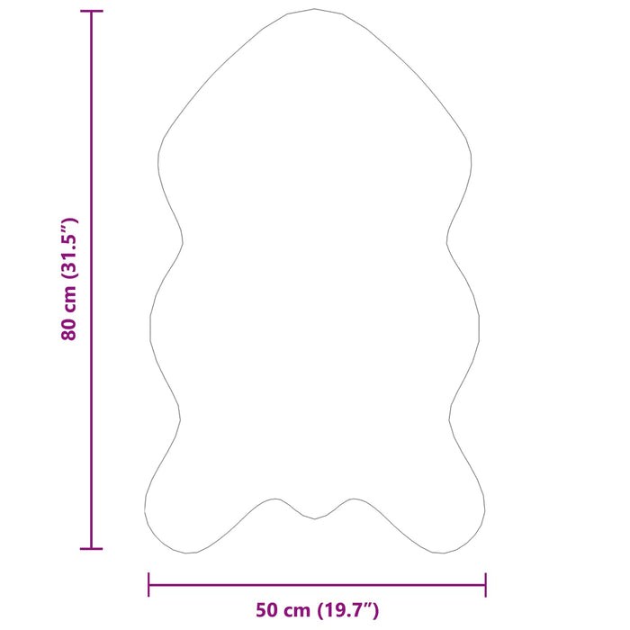 Covor din Blană Faux de Iepure Olite Bej 50 x 80 cm Poliester - WALTI WALTI