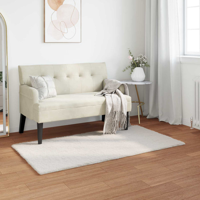 Covor din Blană Faux de Iepure Olite Crem 60 x 110 cm Poliester - WALTI WALTI