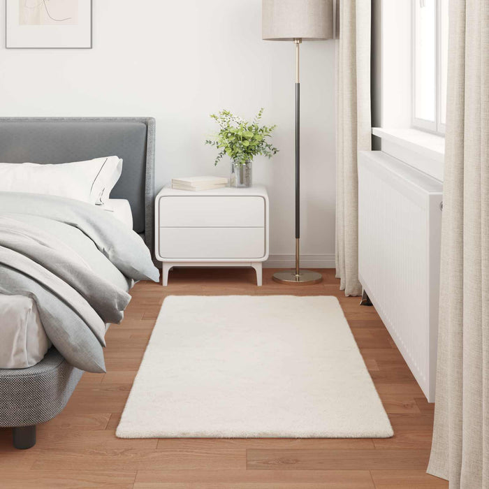 Covor din Blană Faux de Iepure Olite Crem 80 x 150 cm Poliester - WALTI WALTI