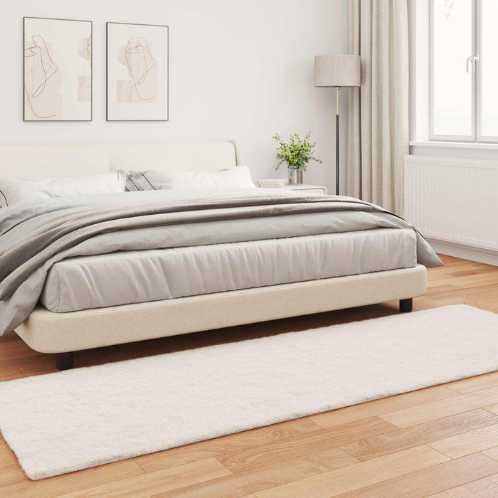 Covor din Blană Faux de Iepure Olite Crem 80 x 250 cm Poliester - WALTI WALTI