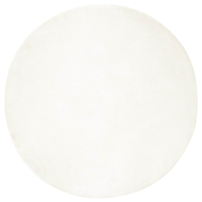 Covor din Blană Faux de Iepure Olite Crem Ø 200 cm Poliester - WALTI WALTI