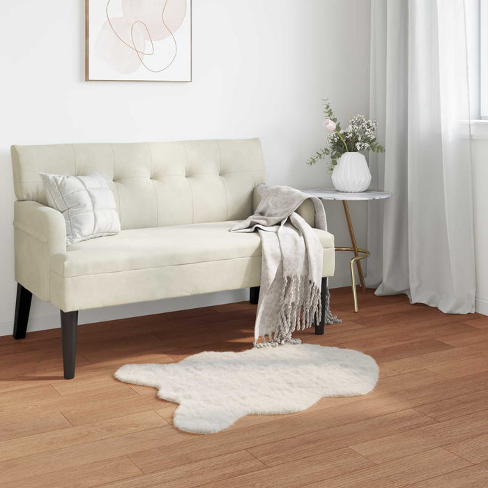 Covor din Blană Faux de Iepure Olite Crem 60 x 90 cm Poliester - WALTI WALTI
