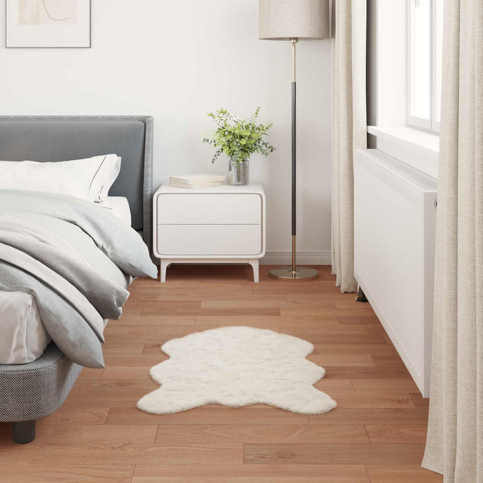 Covor din Blană Faux de Iepure Olite Crem 60 x 90 cm Poliester - WALTI WALTI