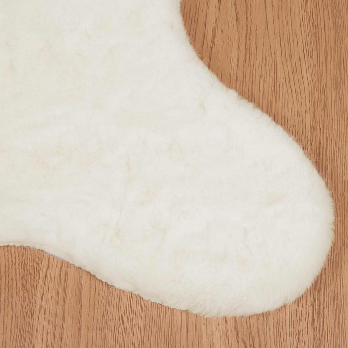Covor din Blană Faux de Iepure Olite Crem 80 x 120 cm Poliester - WALTI WALTI