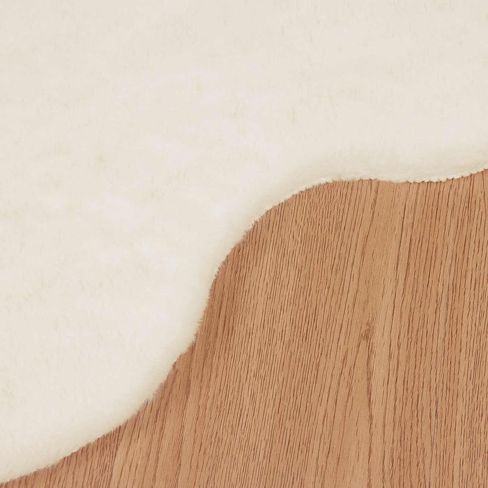 Covor din Blană Faux de Iepure Olite Crem 80 x 120 cm Poliester - WALTI WALTI