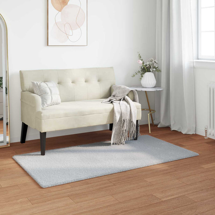 Covor din Blană Faux de Iepure Olite Gri 80 x 150 cm Poliester - WALTI WALTI
