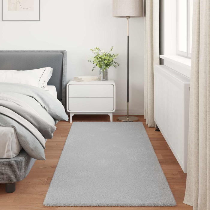 Covor din Blană Faux de Iepure Olite Gri 80 x 200 cm Poliester - WALTI WALTI