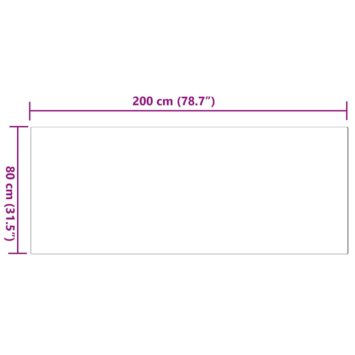 Covor din Blană Faux de Iepure Olite Gri 80 x 200 cm Poliester - WALTI WALTI