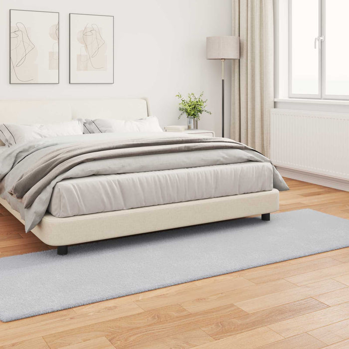 Covor din Blană Faux de Iepure Olite Gri 80 x 250 cm Poliester - WALTI WALTI