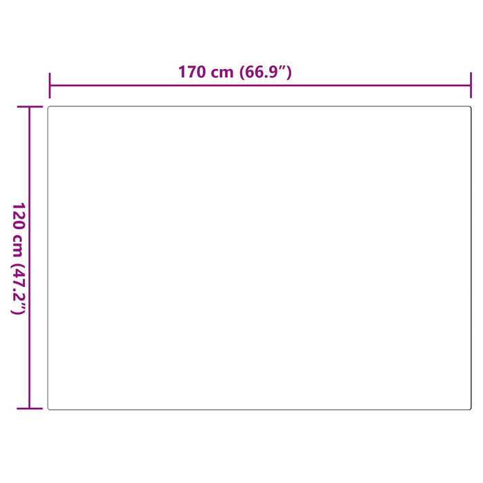 Covor din Blană Faux de Iepure Olite Gri 120 x 170 cm Poliester - WALTI WALTI