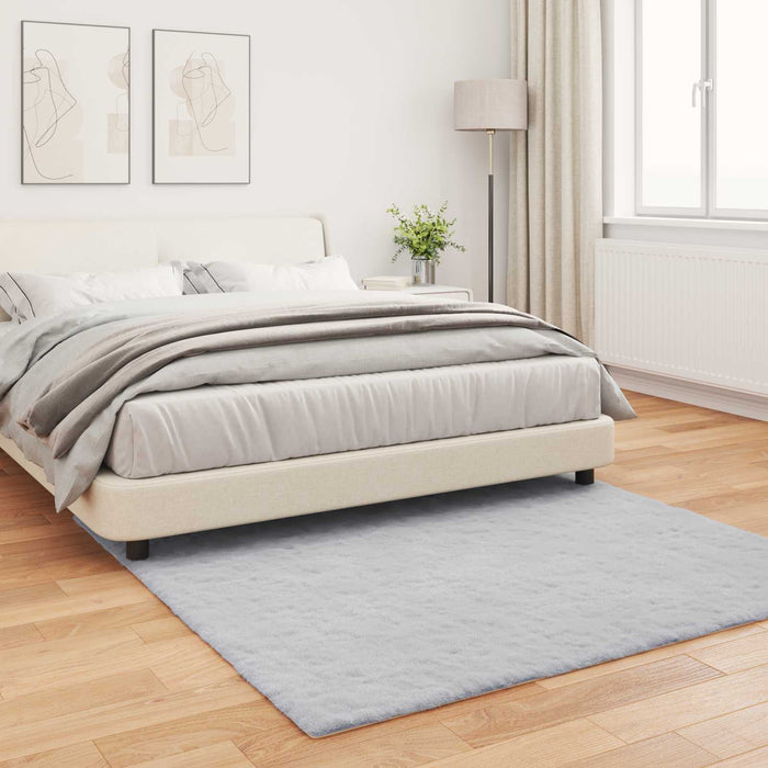 Covor din Blană Faux de Iepure Olite Gri 120 x 120 cm Poliester - WALTI WALTI