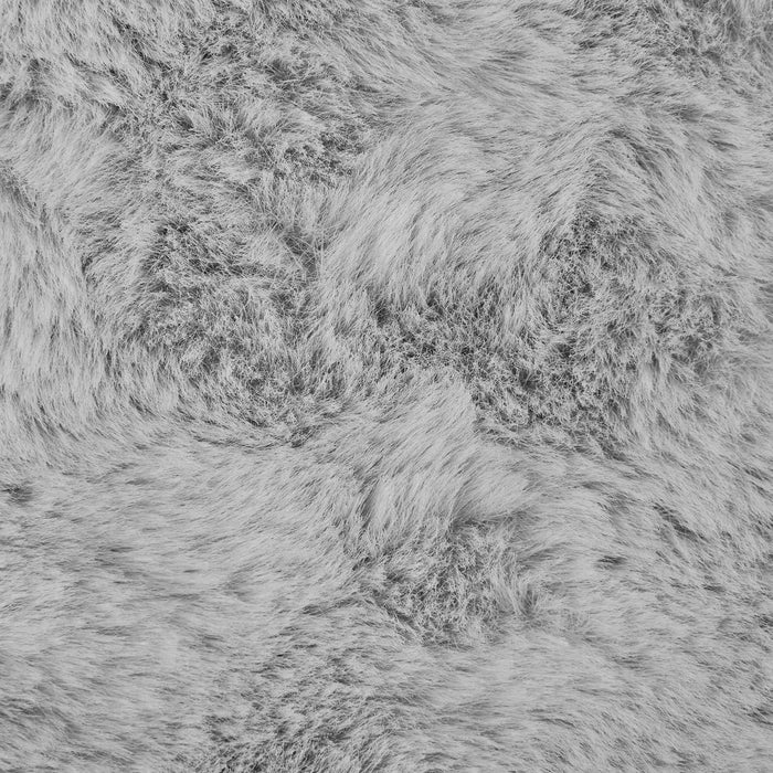Covor din Blană Faux de Iepure Olite Gri 120 x 120 cm Poliester - WALTI WALTI