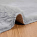 Covor din Blană Faux de Iepure Olite Gri 160 x 160 cm Poliester - WALTI WALTI