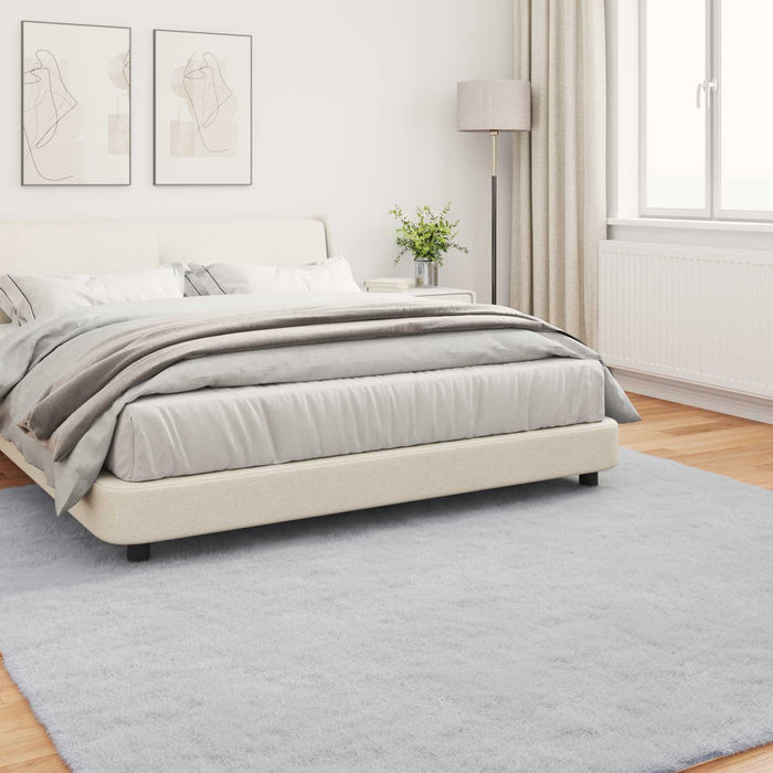 Covor din Blană Faux de Iepure Olite Gri 200 x 200 cm Poliester - WALTI WALTI