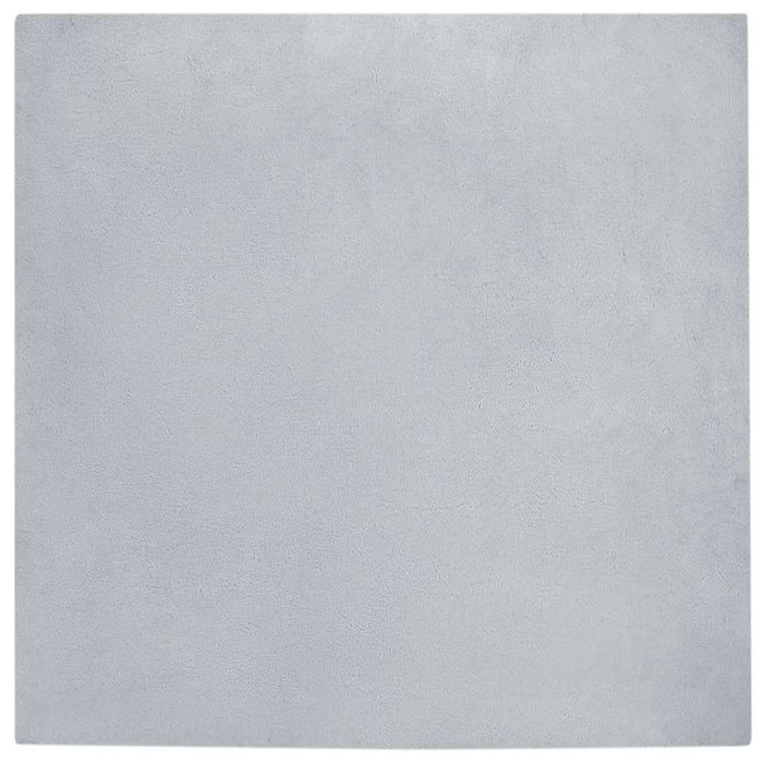 Covor din Blană Faux de Iepure Olite Gri 200 x 200 cm Poliester - WALTI WALTI