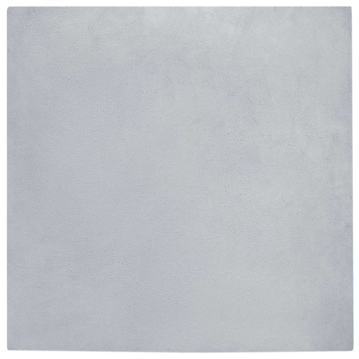 Covor din Blană Faux de Iepure Olite Gri 200 x 200 cm Poliester - WALTI WALTI