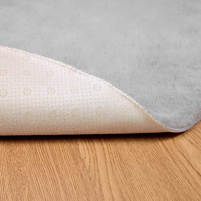 Covor din Blană Faux de Iepure Olite Gri Ø 80 cm Poliester - WALTI WALTI