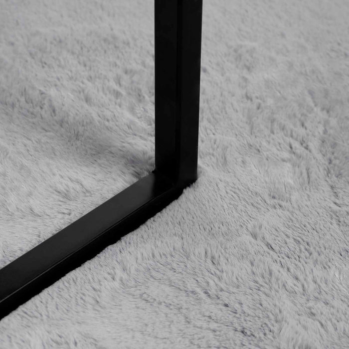 Covor din Blană Faux de Iepure Olite Gri 60 x 90 cm Poliester - WALTI WALTI