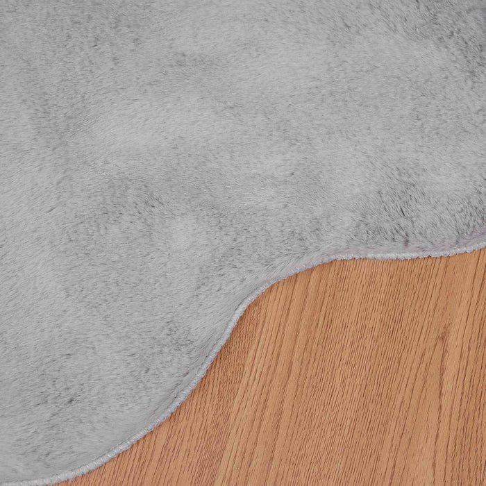 Covor din Blană Faux de Iepure Olite Gri 60 x 90 cm Poliester - WALTI WALTI