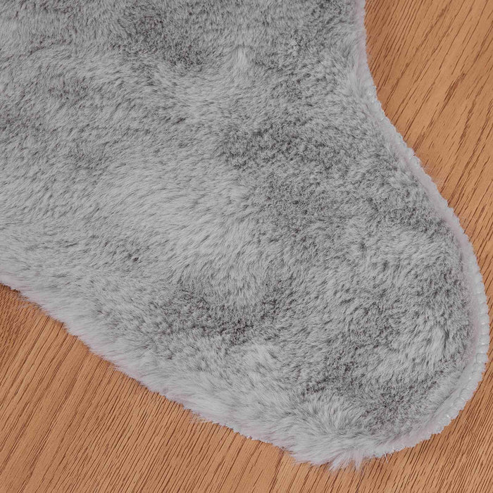 Covor din Blană Faux de Iepure Olite Gri 80 x 120 cm Poliester - WALTI WALTI