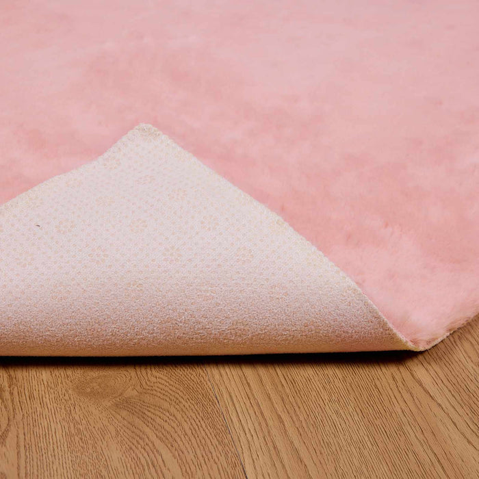 Covor din Blană Faux de Iepure Olite Roz 60 x 110 cm Poliester - WALTI WALTI