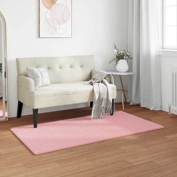 Covor din Blană Faux de Iepure Olite Roz 60 x 110 cm Poliester - WALTI WALTI