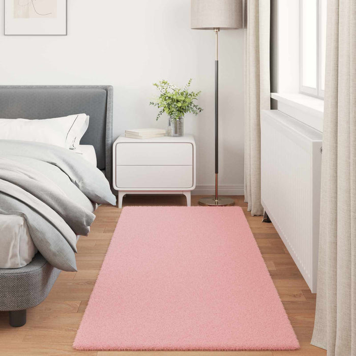 Covor din Blană Faux de Iepure Olite Roz 80 x 200 cm Poliester - WALTI WALTI