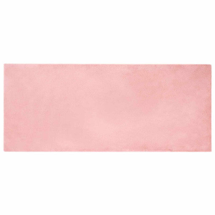 Covor din Blană Faux de Iepure Olite Roz 80 x 200 cm Poliester - WALTI WALTI