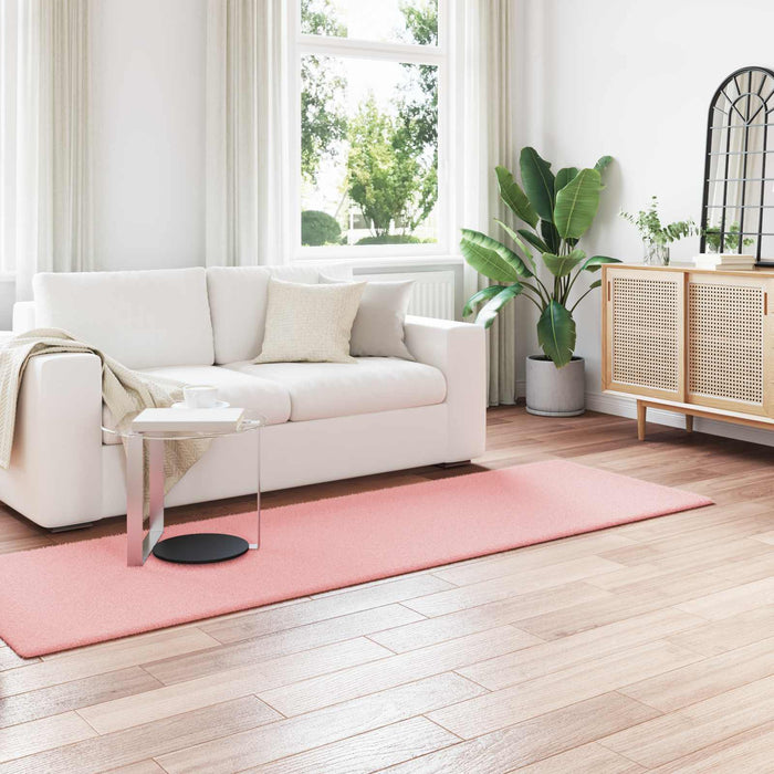 Covor din Blană Faux de Iepure Olite Roz 80 x 250 cm Poliester - WALTI WALTI