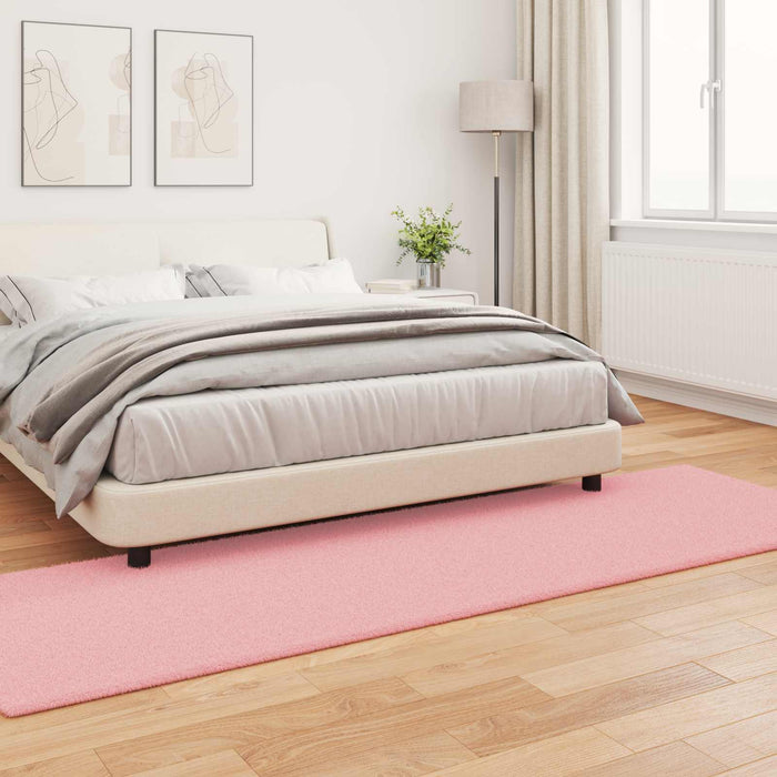Covor din Blană Faux de Iepure Olite Roz 80 x 250 cm Poliester - WALTI WALTI