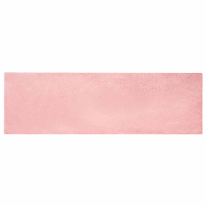 Covor din Blană Faux de Iepure Olite Roz 80 x 250 cm Poliester - WALTI WALTI