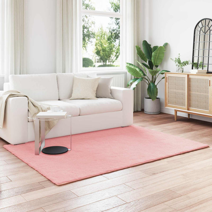 Covor din Blană Faux de Iepure Olite Roz 160 x 230 cm Poliester - WALTI WALTI