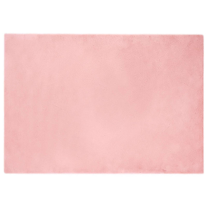 Covor din Blană Faux de Iepure Olite Roz 160 x 230 cm Poliester - WALTI WALTI