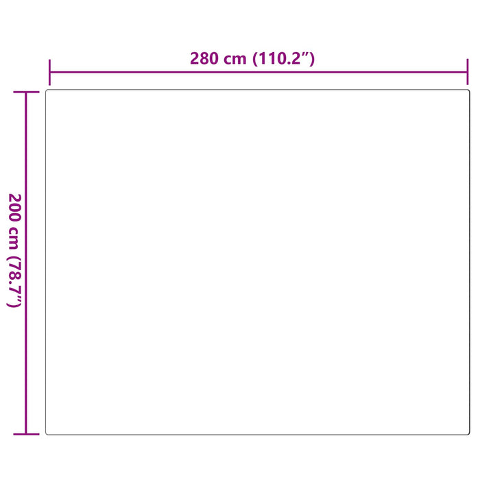Covor din Blană Faux de Iepure Olite Roz 200 x 280 cm Poliester - WALTI WALTI