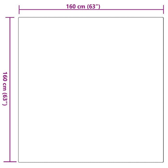 Covor din Blană Faux de Iepure Olite Roz 160 x 160 cm Poliester - WALTI WALTI