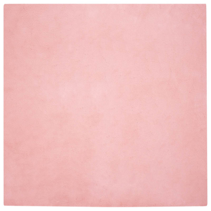 Covor din Blană Faux de Iepure Olite Roz 160 x 160 cm Poliester - WALTI WALTI