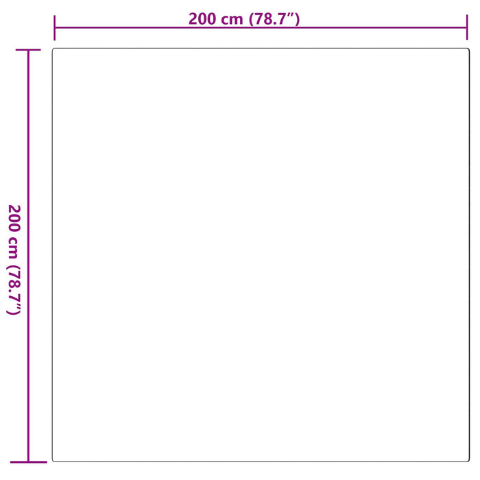 Covor din Blană Faux de Iepure Olite Roz 200 x 200 cm Poliester - WALTI WALTI