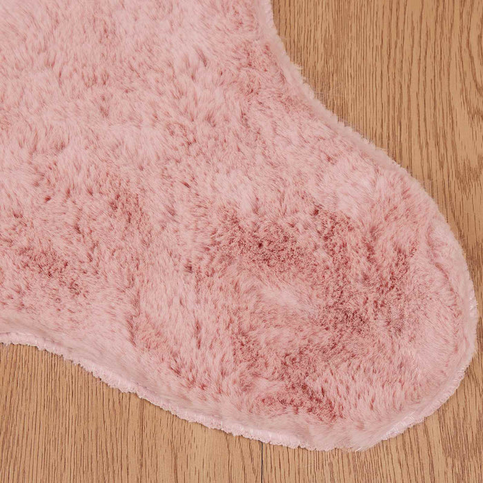 Covor din Blană Faux de Iepure Olite Roz 50 x 80 cm Poliester - WALTI WALTI