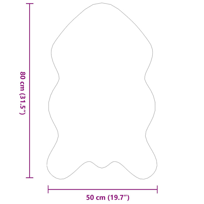 Covor din Blană Faux de Iepure Olite Roz 50 x 80 cm Poliester - WALTI WALTI