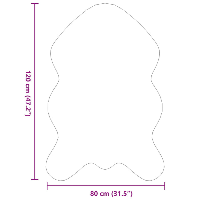 Covor din Blană Faux de Iepure Olite Roz 80 x 120 cm Poliester - WALTI WALTI