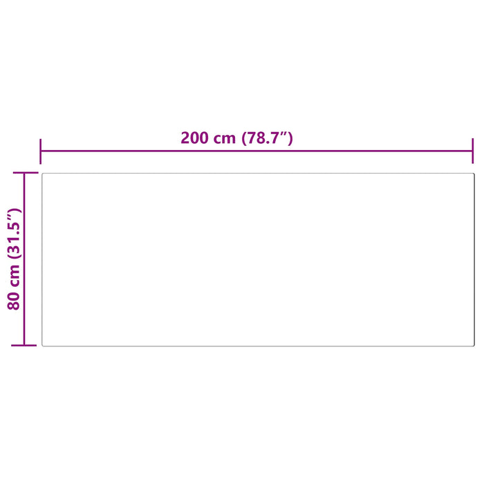 Covor din Blană Faux de Iepure Olite Negru 80 x 200 cm - WALTI WALTI