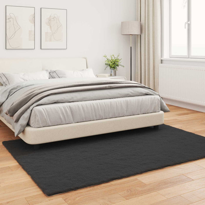 Covor din Blană Faux de Iepure Olite Negru 160 x 230 cm - WALTI WALTI
