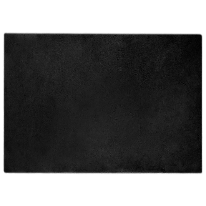 Covor din Blană Faux de Iepure Olite Negru 160 x 230 cm - WALTI WALTI