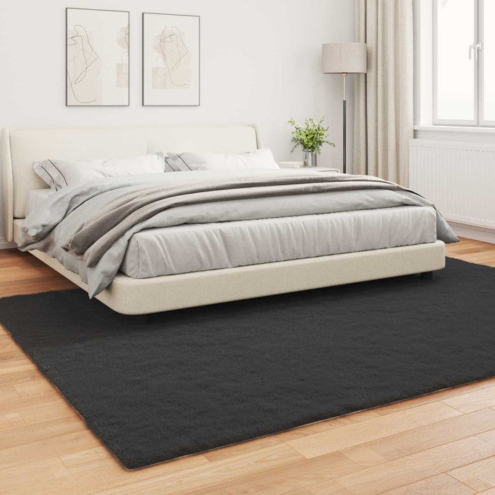 Covor din Blană Faux de Iepure Olite Negru 240 x 340 cm - WALTI WALTI