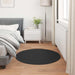 Covor din Blană Faux de Iepure Olite Negru Ø 80 cm Poliester - WALTI WALTI