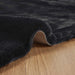 Covor din Blană Faux de Iepure Olite Negru Ø 120 cm Poliester - WALTI WALTI