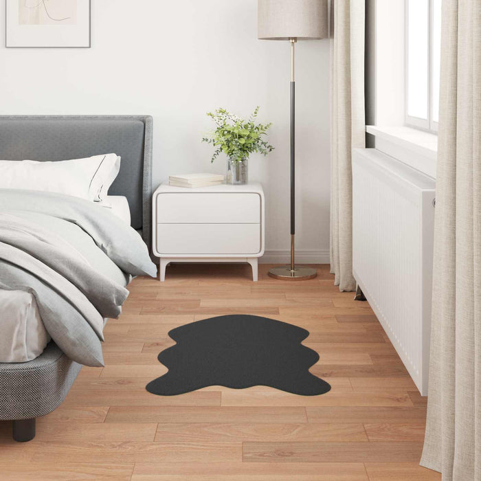 Covor din Blană Faux de Iepure Olite Negru 50 x 80 cm Poliester - WALTI WALTI
