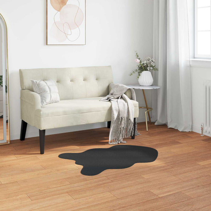 Covor din Blană Faux de Iepure Olite Negru 80 x 120 cm - WALTI WALTI