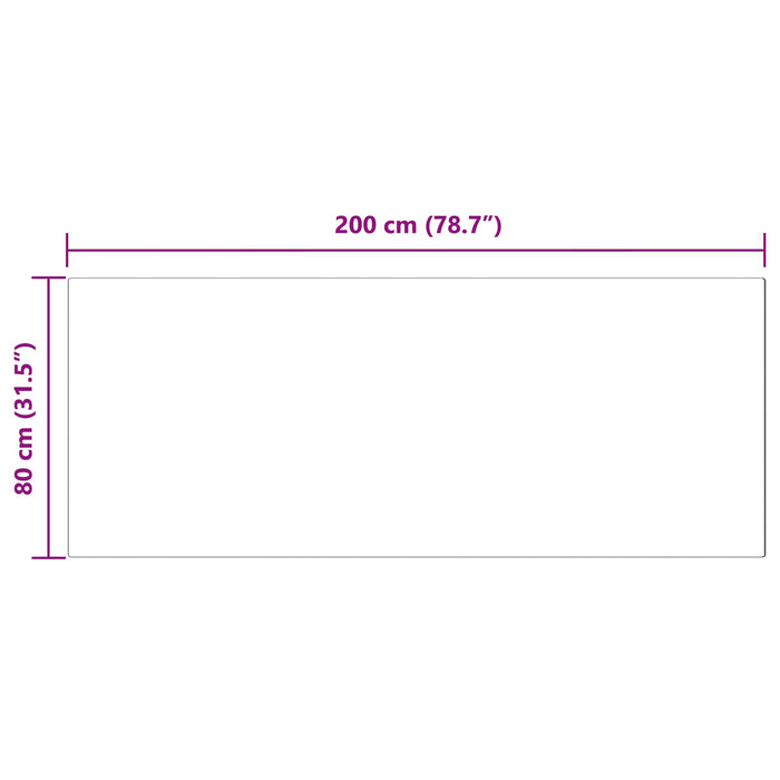 Covor din Blană Faux de Iepure Olite Antracit 80 x 200 cm - WALTI WALTI